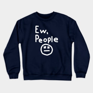 Ew People White Line Crewneck Sweatshirt